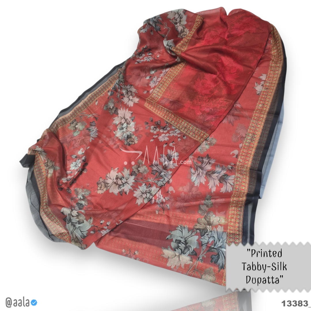 Printed-Tabby Chiffon Blend Dupatta-32-Inches PRINTED 2.25-Metres 
