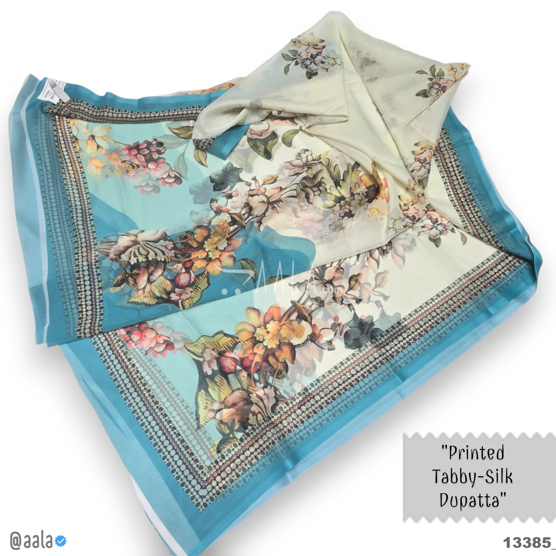 Printed-Tabby Chiffon Blend Dupatta-32-Inches PRINTED 2.25-Metres 