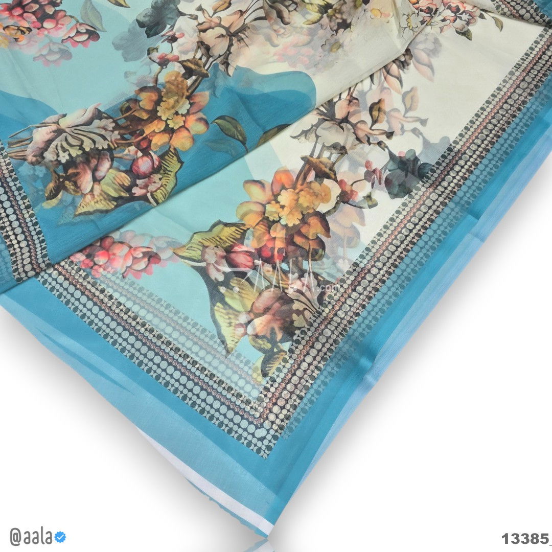 Printed-Tabby Chiffon Blend Dupatta-32-Inches PRINTED 2.25-Metres 
