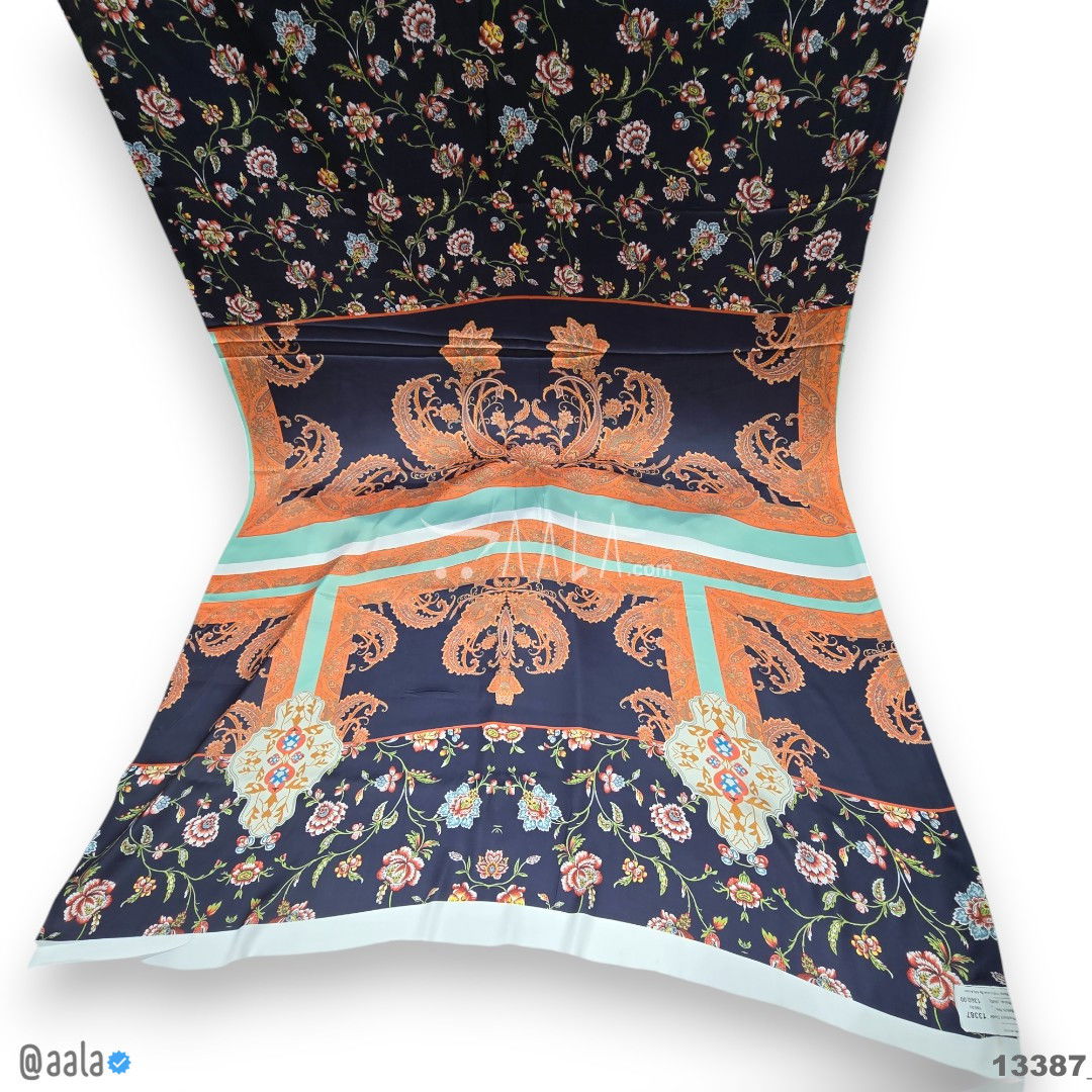 Printed Silk Blend 44-Inches PRINTED Per-Pc #13387