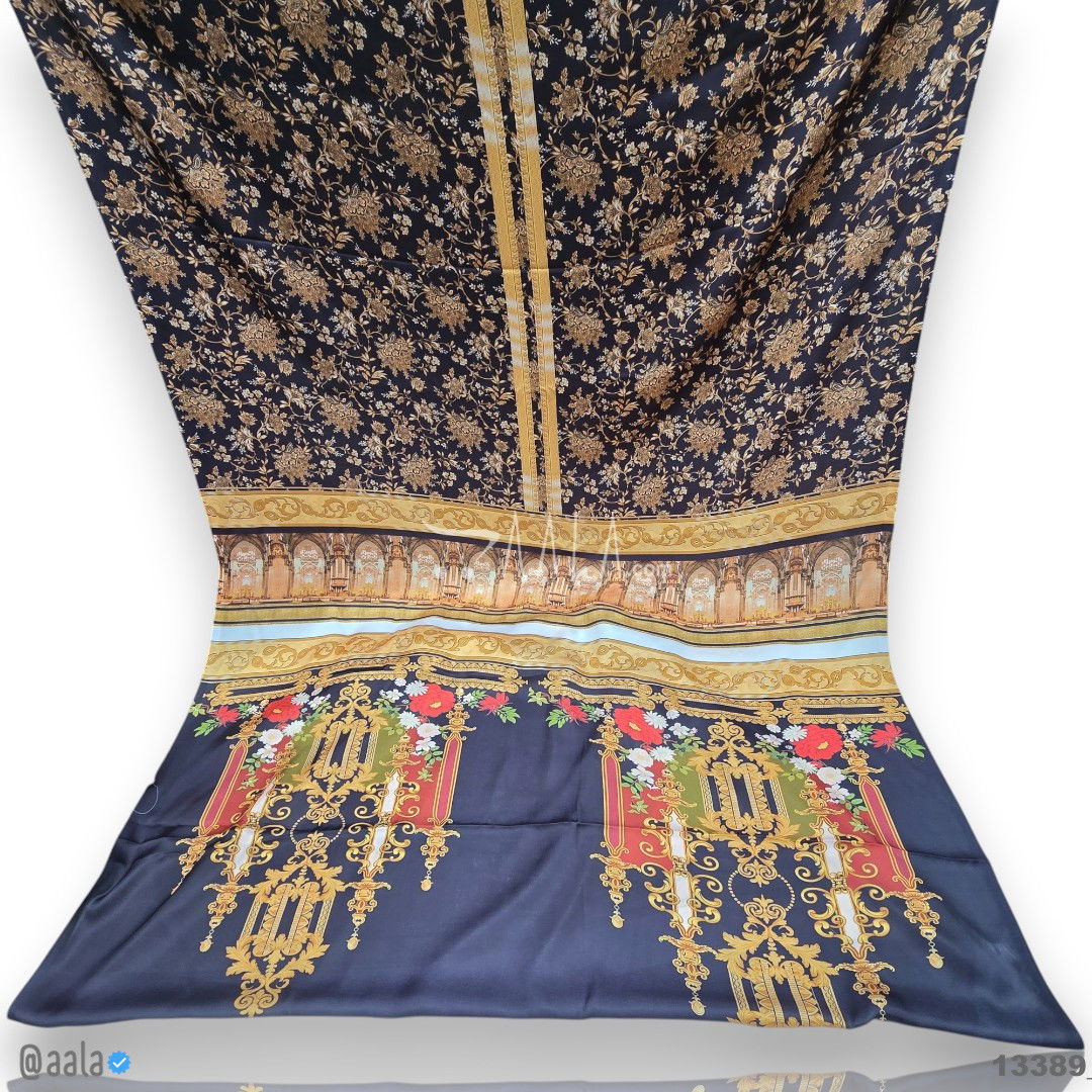 Printed Silk Blend 44-Inches PRINTED Per-Pc #13389