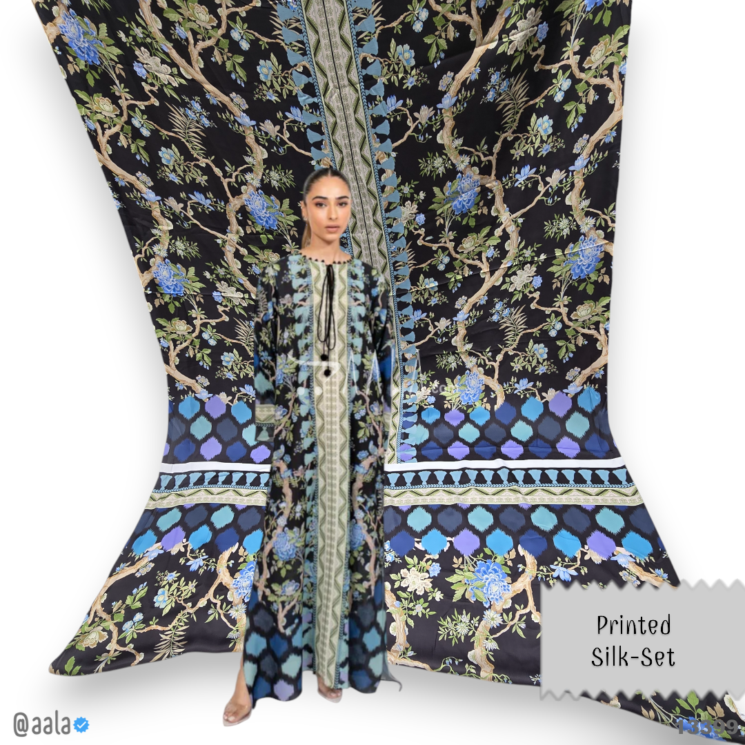 Printed Silk Blend 44-Inches PRINTED Per-Pc #13399
