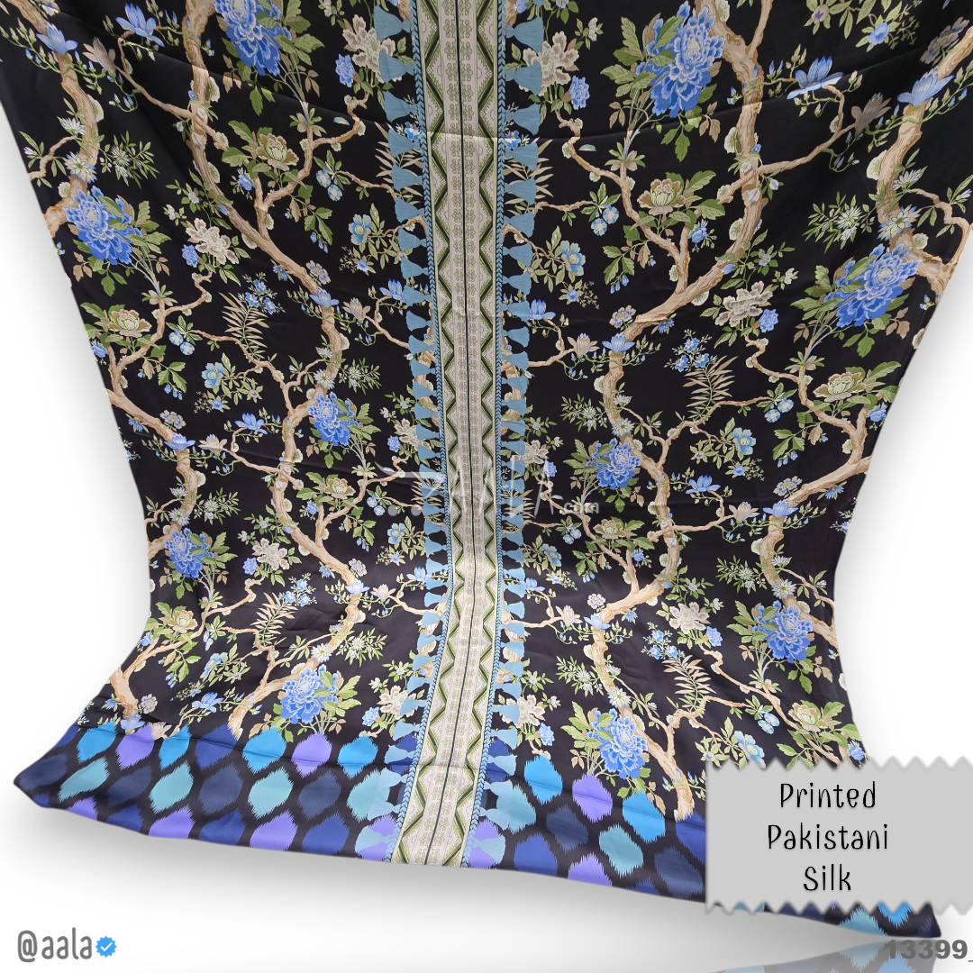 Printed Silk Blend 44-Inches PRINTED Per-Pc #13399