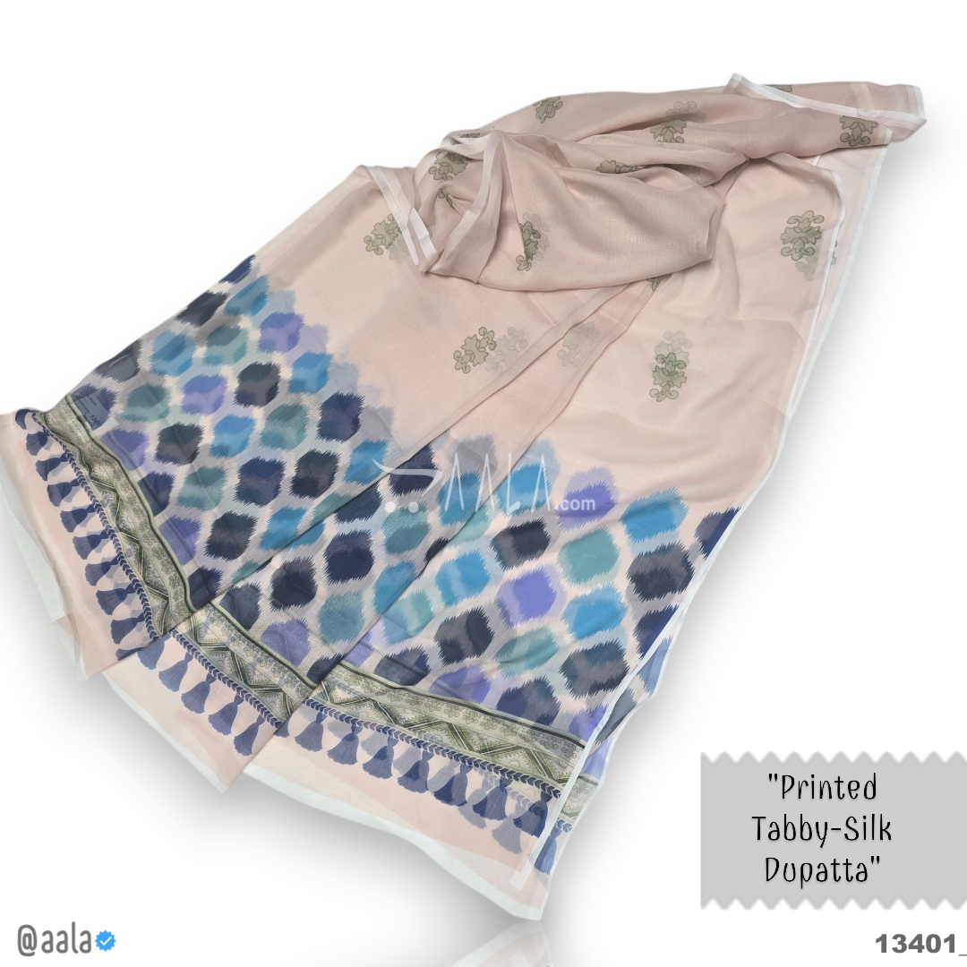 Printed-Tabby Chiffon Blend Dupatta-32-Inches PRINTED 2.25-Metres 