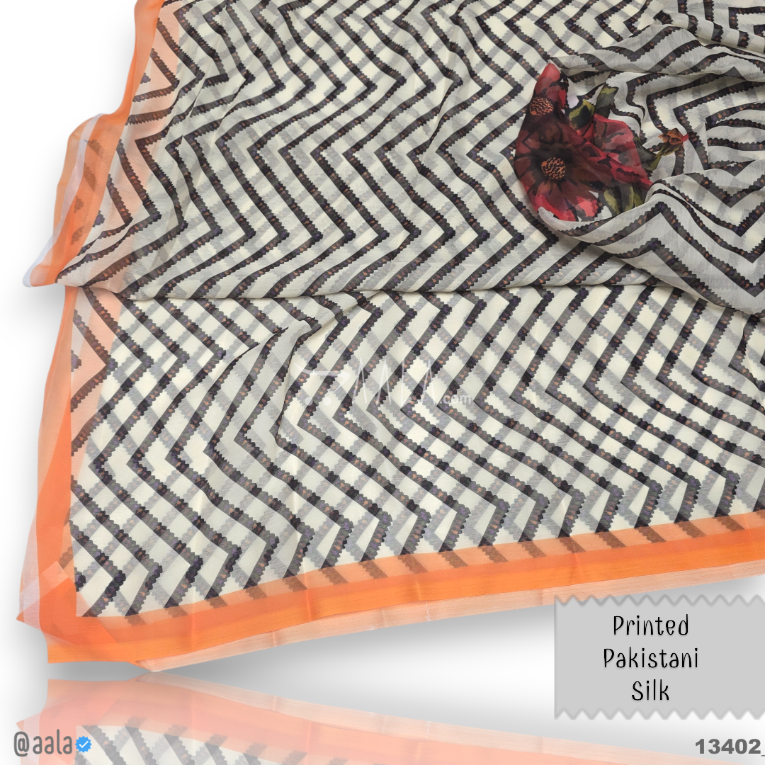 Printed-Tabby Chiffon Blend Dupatta-32-Inches PRINTED 2.25-Metres 