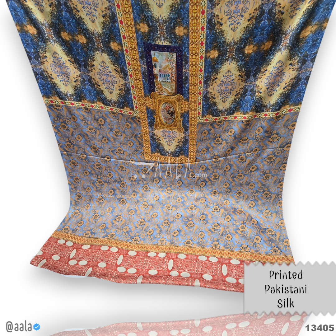 Printed Silk Blend 44-Inches PRINTED Per-Pc #13405