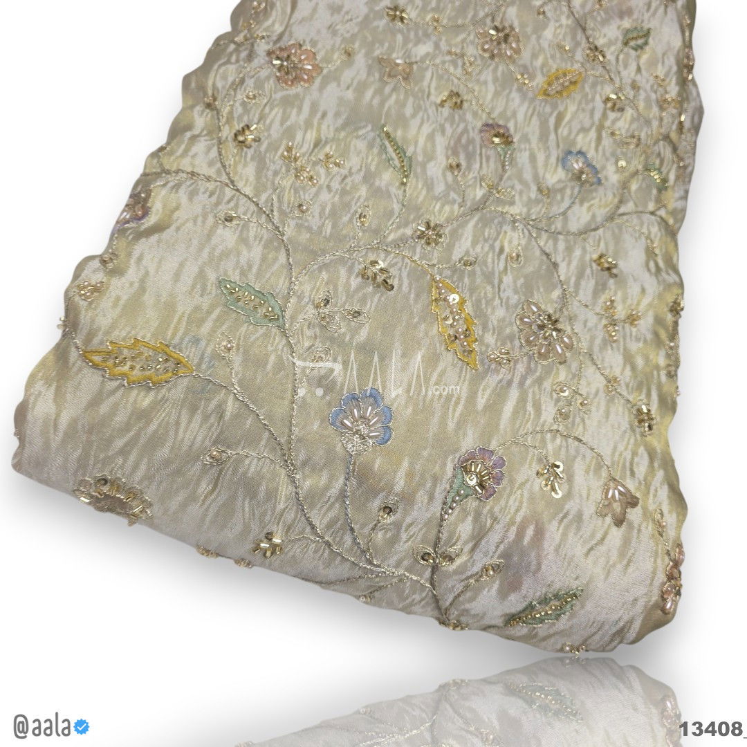 Handwork-Tissue Silk Viscose 44-Inches DYEABLE Per-Metre #13408