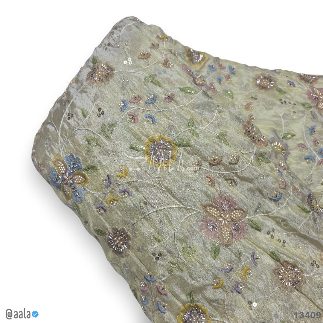 Handwork-Tissue Silk Viscose 44-Inches DYEABLE Per-Metre #13409