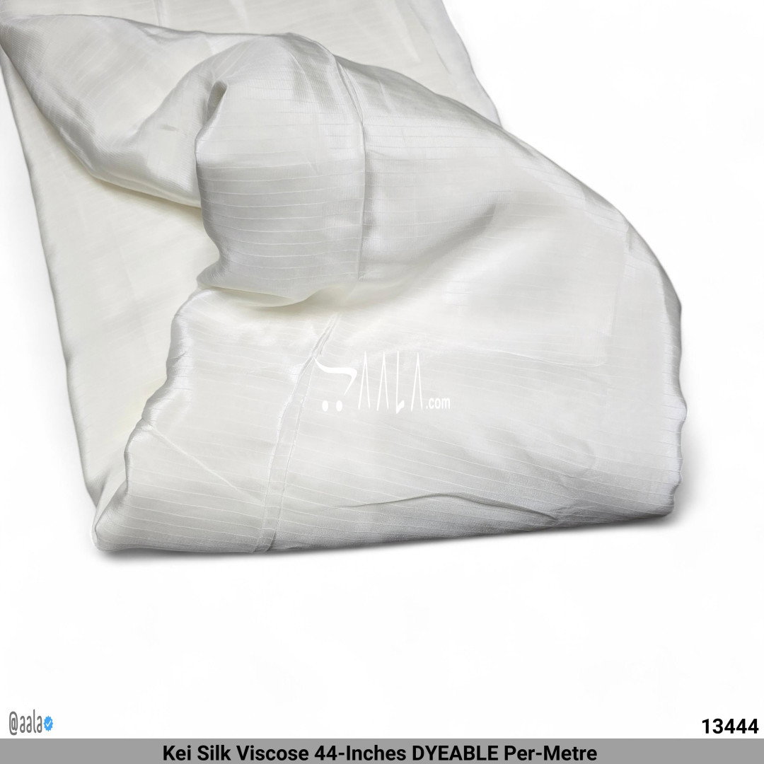 Kei Silk Viscose 44-Inches DYEABLE Per-Metre 