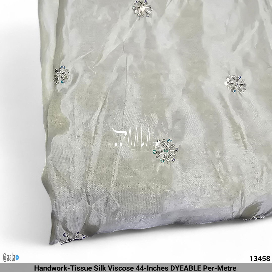 Handwork-Tissue Silk Viscose 44-Inches DYEABLE Per-Metre #13458