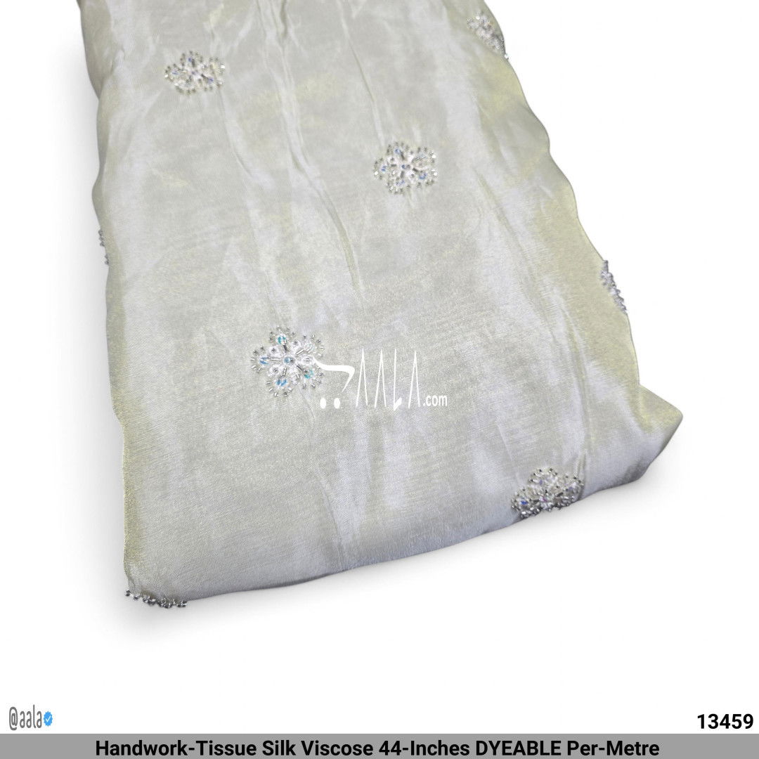 Handwork-Tissue Silk Viscose 44-Inches DYEABLE Per-Metre #13459
