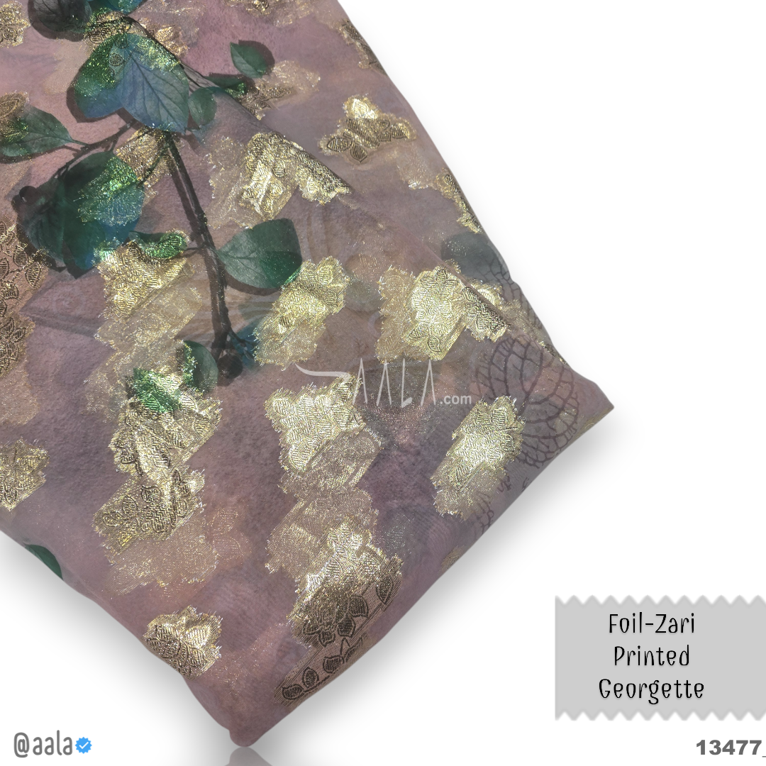 Foil Georgette Blend 44-Inches PRINTED Per-Metre #13477