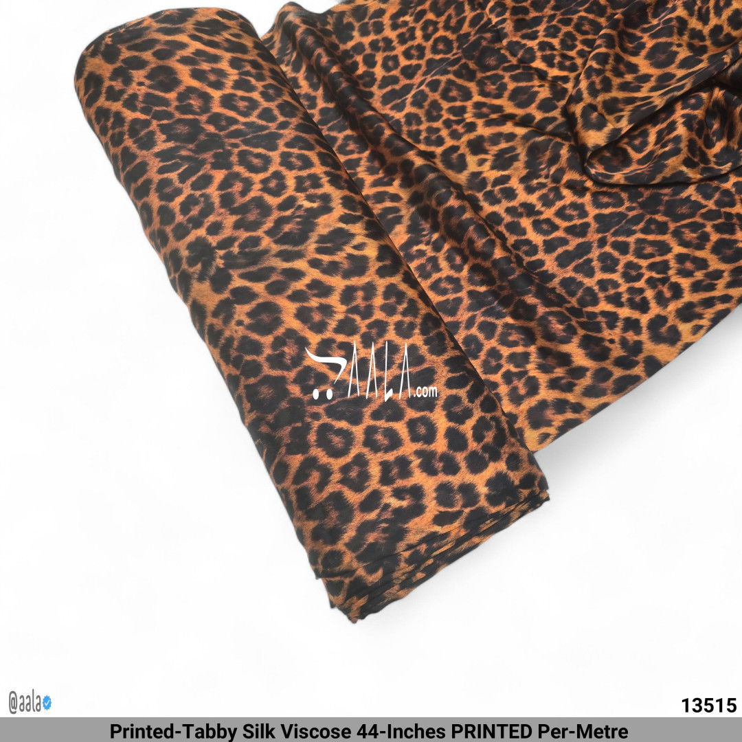 Printed-Tabby Silk Viscose 44-Inches PRINTED Per-Metre #13515