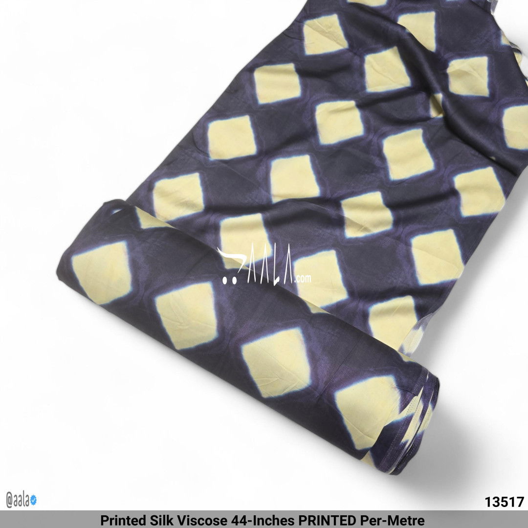 Printed Silk Viscose 44-Inches PRINTED Per-Metre #13517