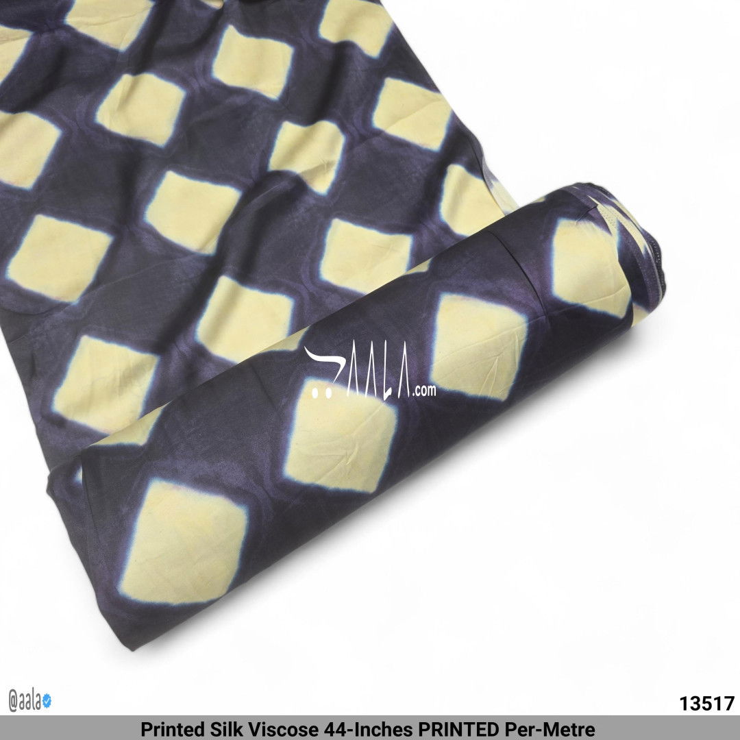 Printed Silk Viscose 44-Inches PRINTED Per-Metre #13517