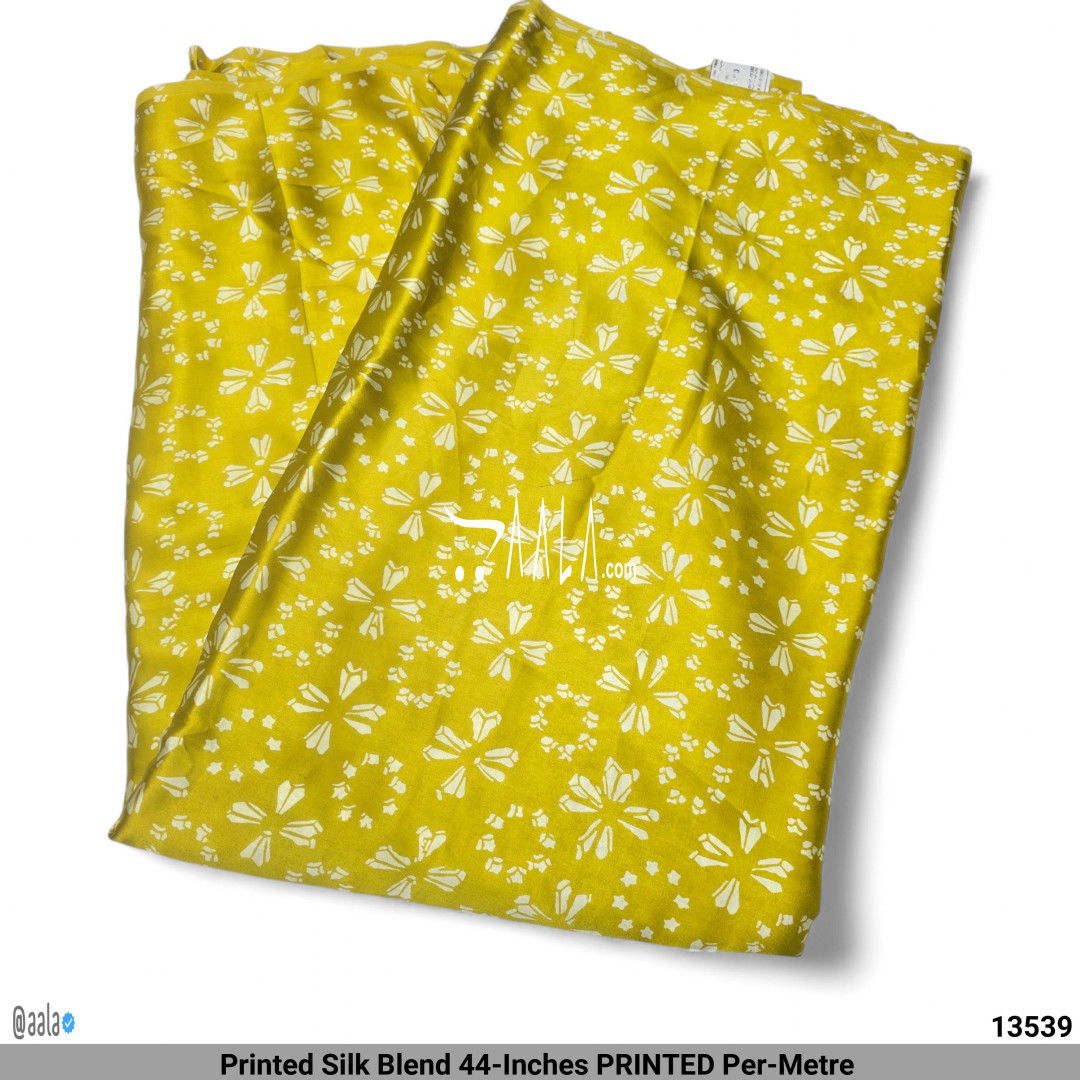 Printed Silk Blend 44-Inches PRINTED Per-Metre #13539