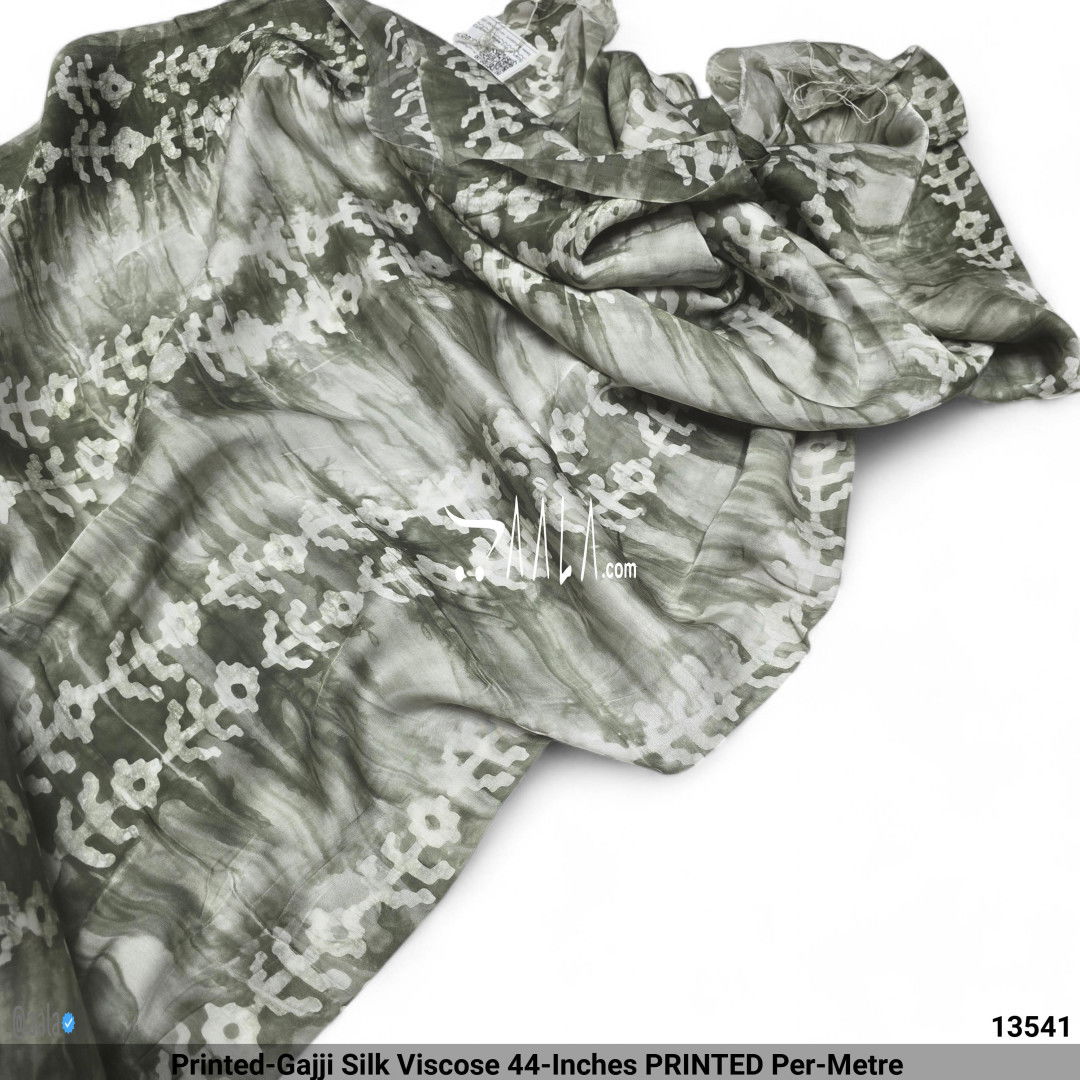 Printed-Gajji Silk Viscose 44-Inches PRINTED Per-Metre #13541