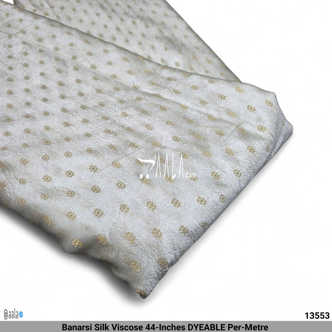 Banarsi Silk Viscose 44-Inches DYEABLE Per-Metre #13553