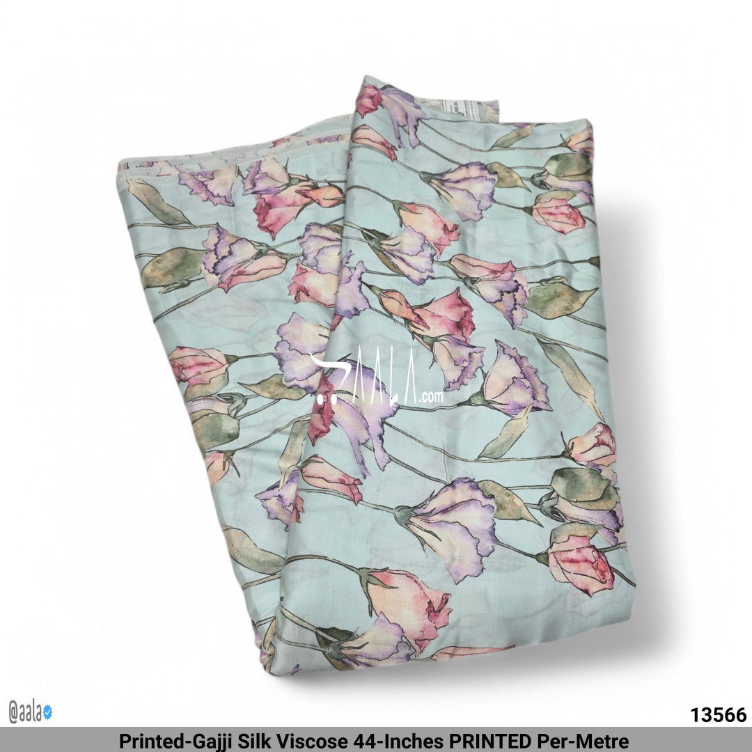 Printed-Gajji Silk Viscose 44-Inches PRINTED Per-Metre 