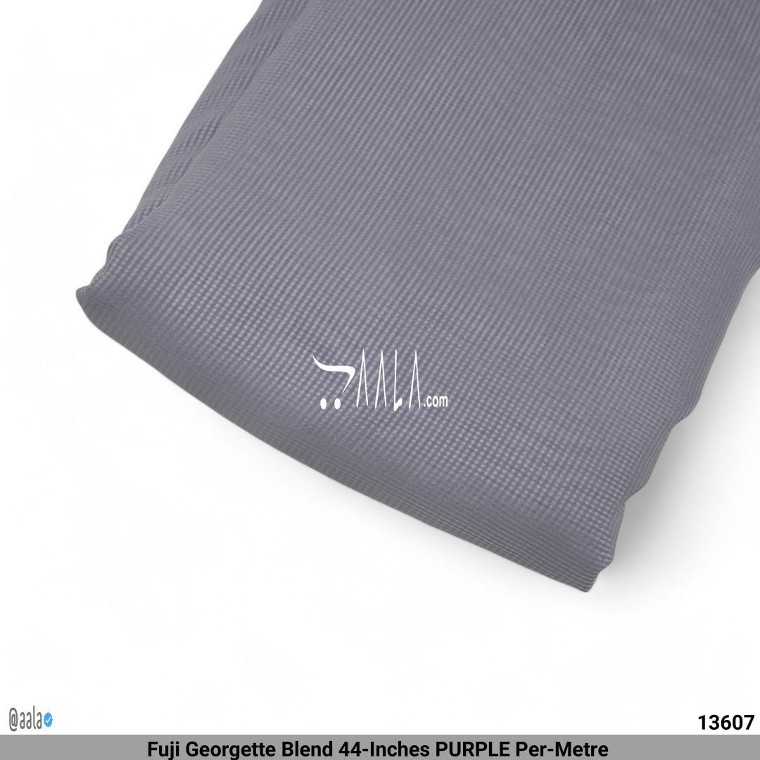 Fuji Georgette Blend 44-Inches PURPLE Per-Metre #13607