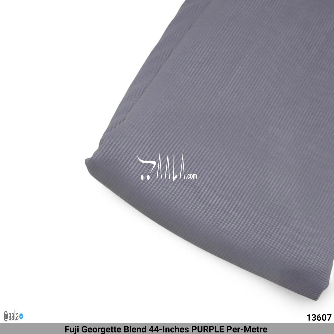 Fuji Georgette Blend 44-Inches PURPLE Per-Metre #13607