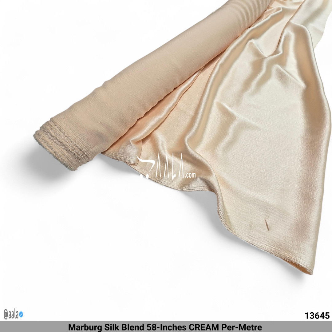 Marburg Silk Blend 58-Inches CREAM Per-Metre #13645