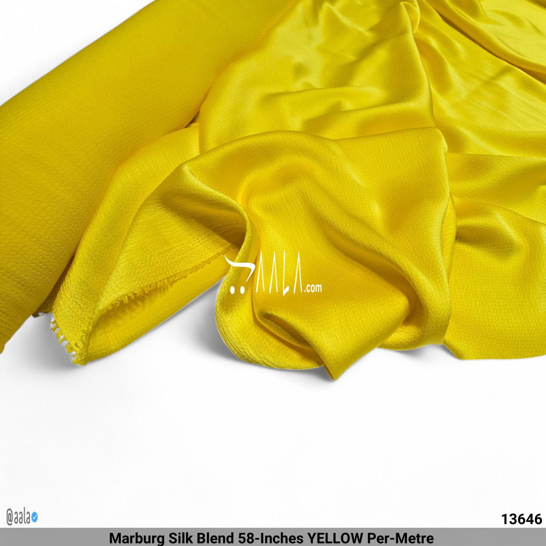 Marburg Silk Blend 58-Inches YELLOW Per-Metre #13646