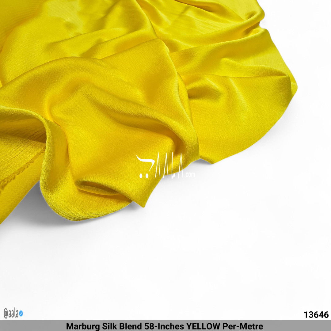 Marburg Silk Blend 58-Inches YELLOW Per-Metre #13646
