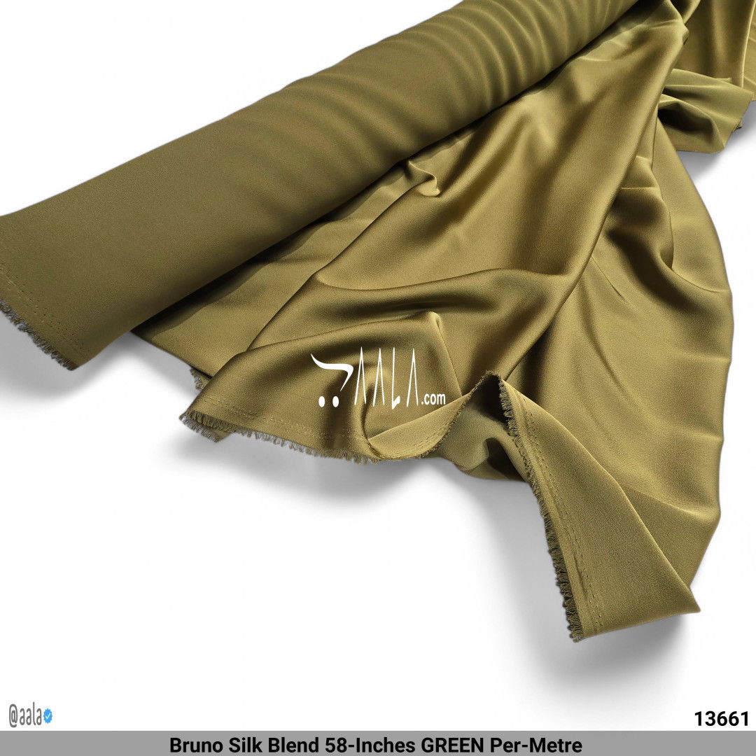 Bruno Silk Blend 58-Inches GREEN Per-Metre #13661