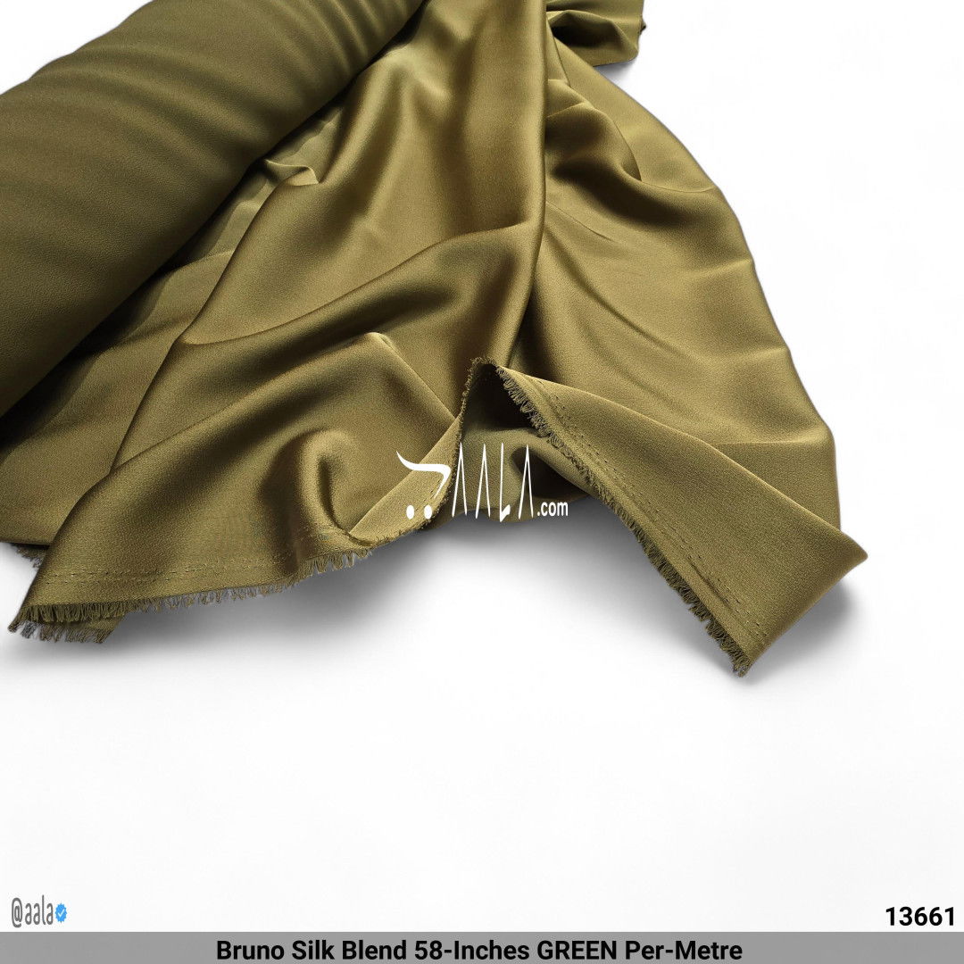 Bruno Silk Blend 58-Inches GREEN Per-Metre #13661