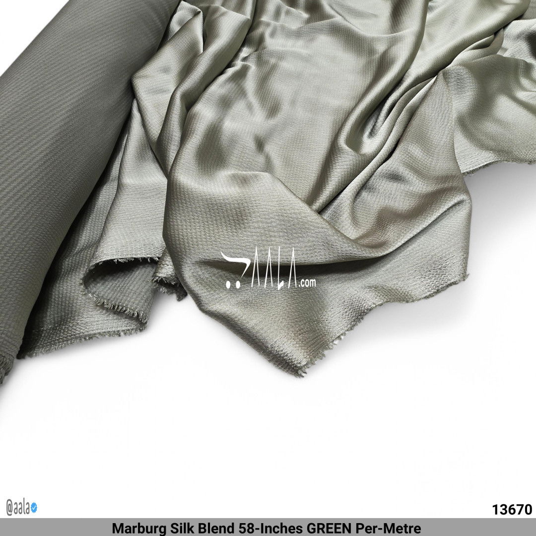 Marburg Silk Blend 58-Inches GREEN Per-Metre #13670