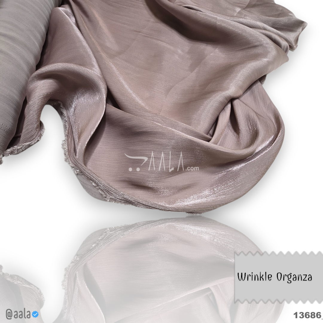 Wrinkle Organza Blend 58-Inches PURPLE Per-Metre #13686