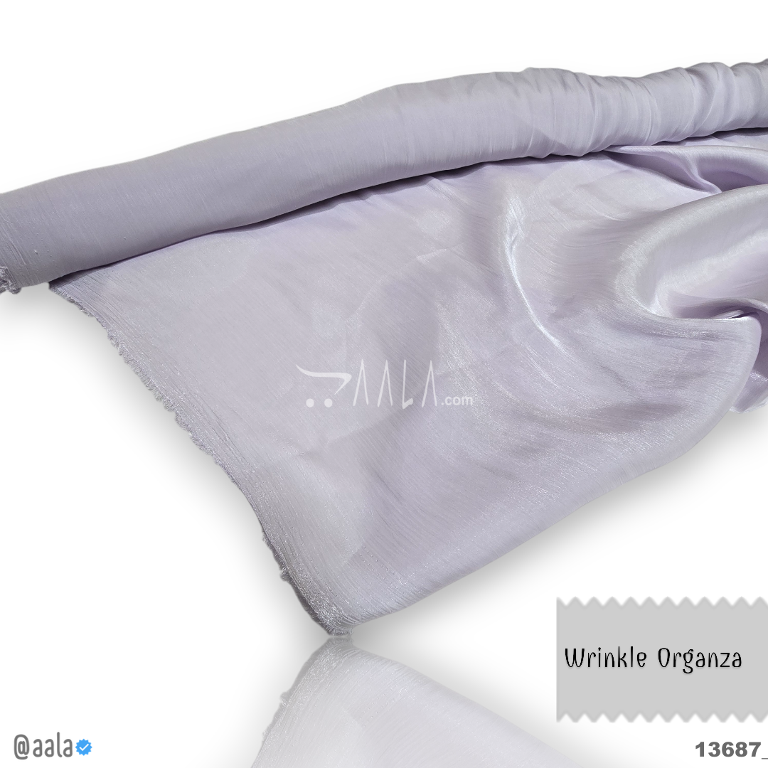 Wrinkle Organza Blend 58-Inches PURPLE Per-Metre #13687