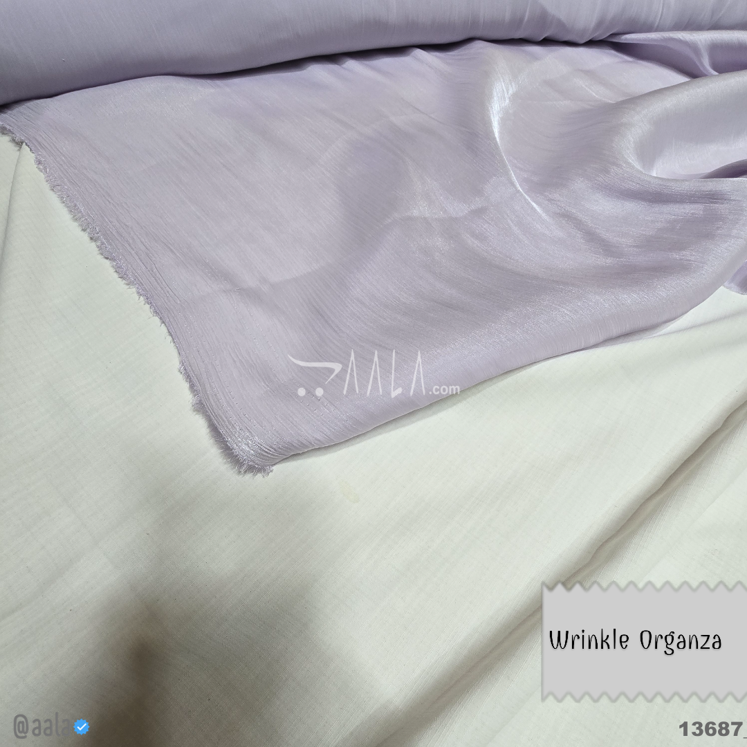 Wrinkle Organza Blend 58-Inches PURPLE Per-Metre #13687