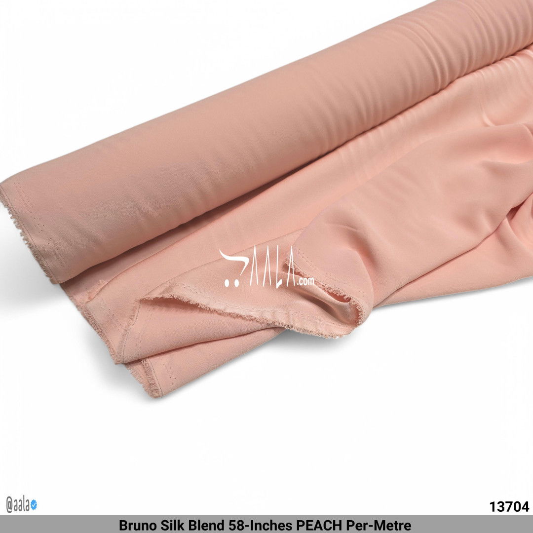 Bruno Silk Blend 58-Inches PEACH Per-Metre #13704