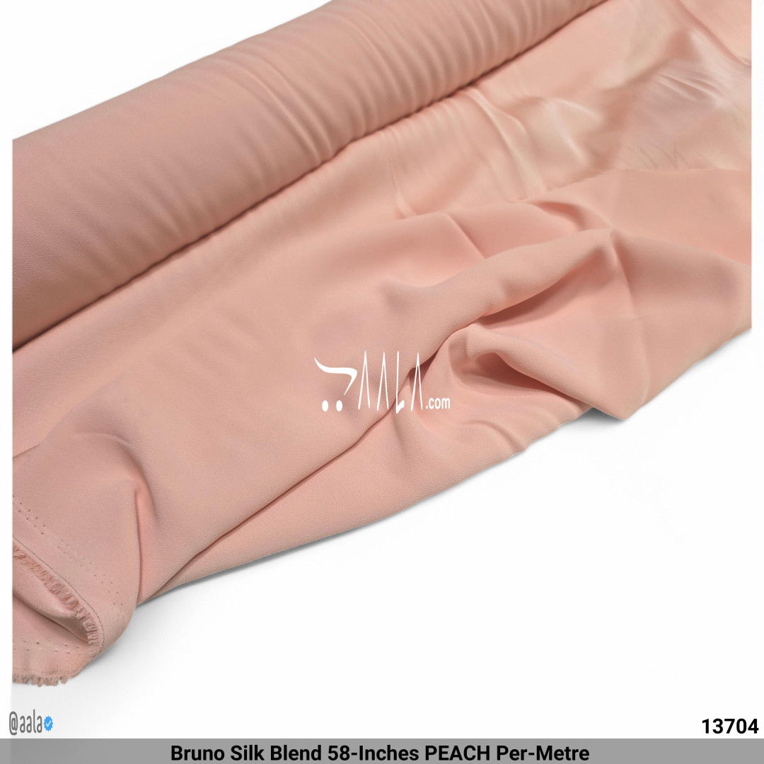 Bruno Silk Blend 58-Inches PEACH Per-Metre #13704