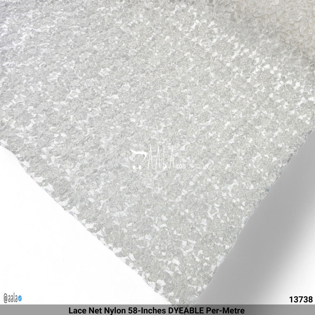 Lace Net Nylon 58-Inches DYEABLE Per-Metre #13738