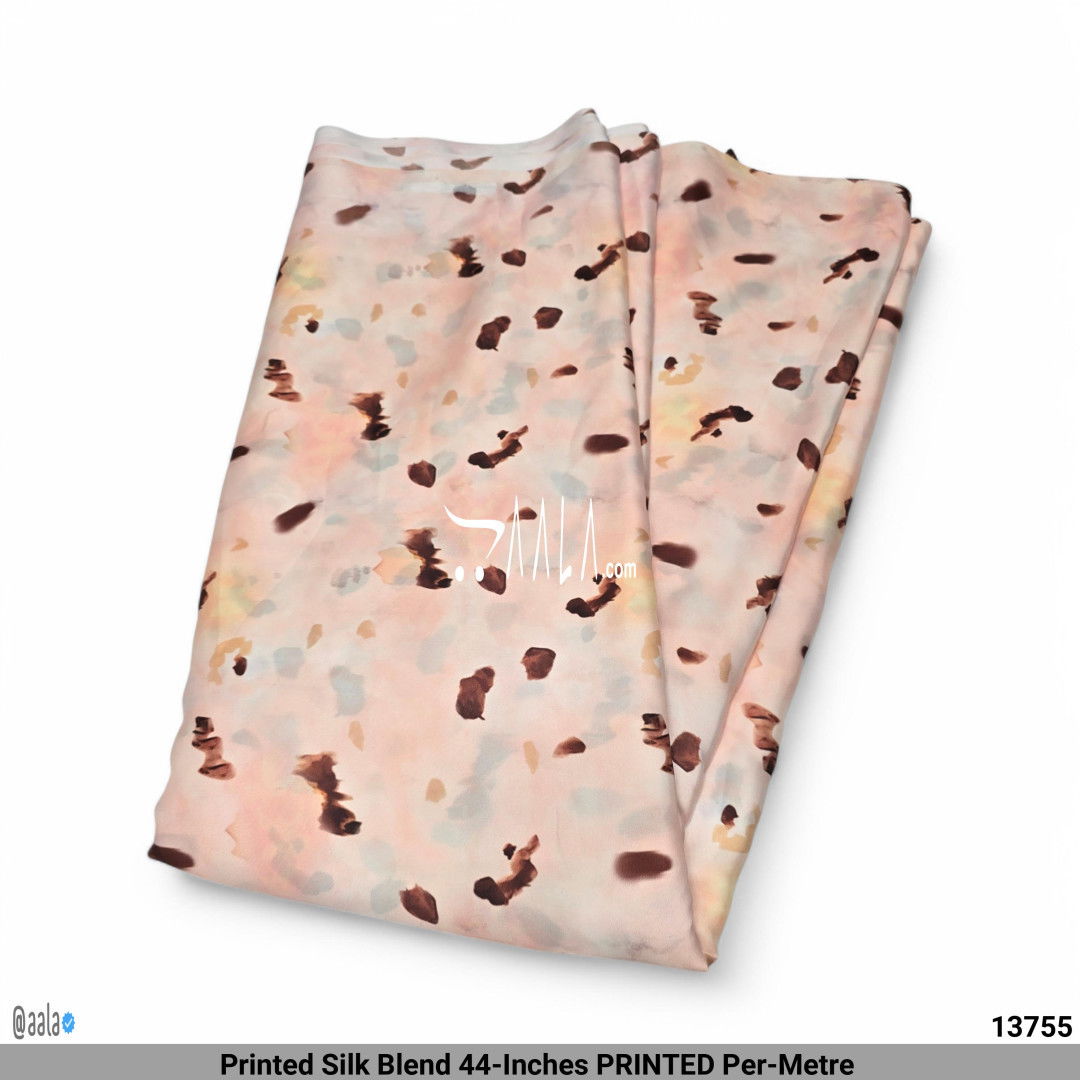 Printed Silk Blend 44-Inches PRINTED Per-Metre #13755