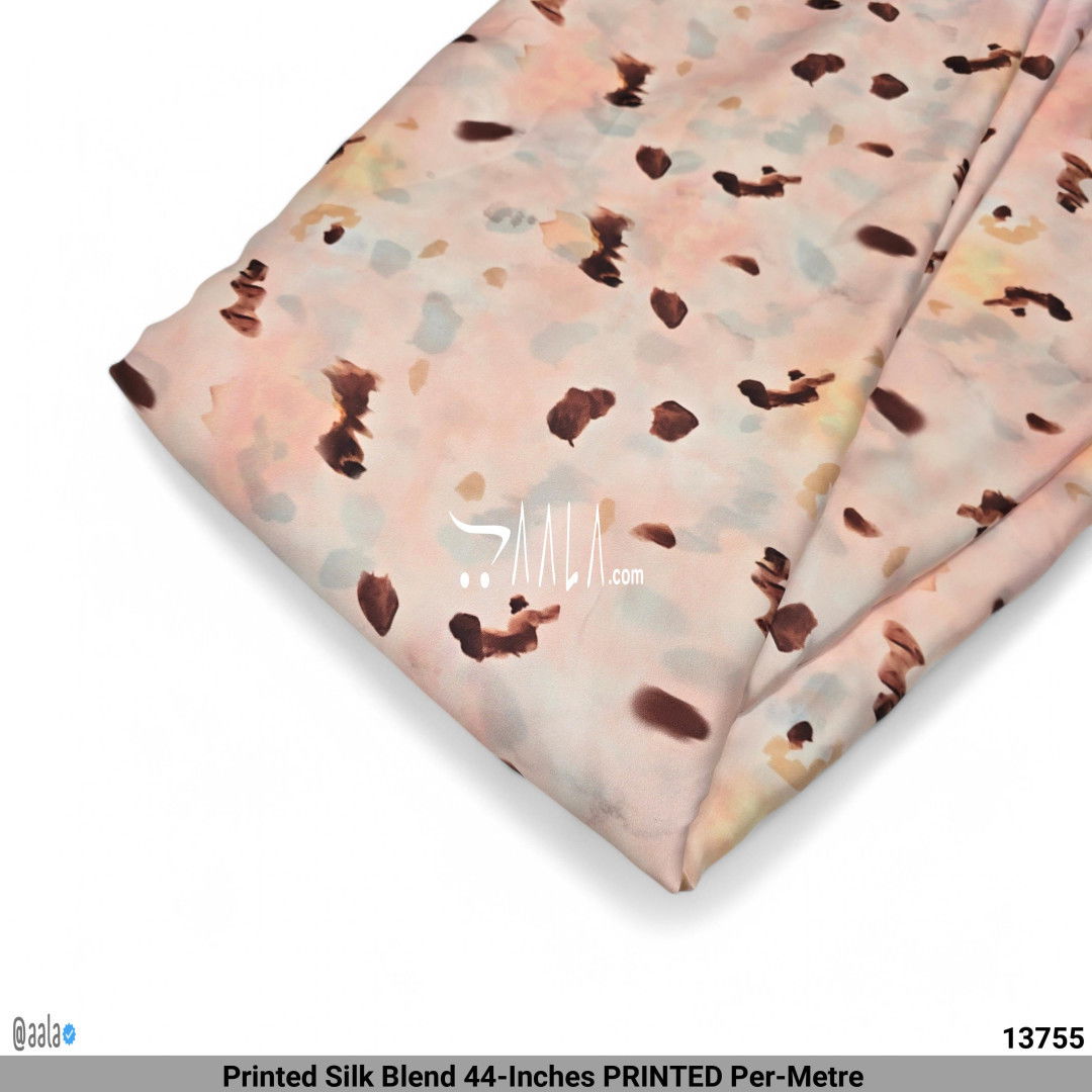 Printed Silk Blend 44-Inches PRINTED Per-Metre #13755