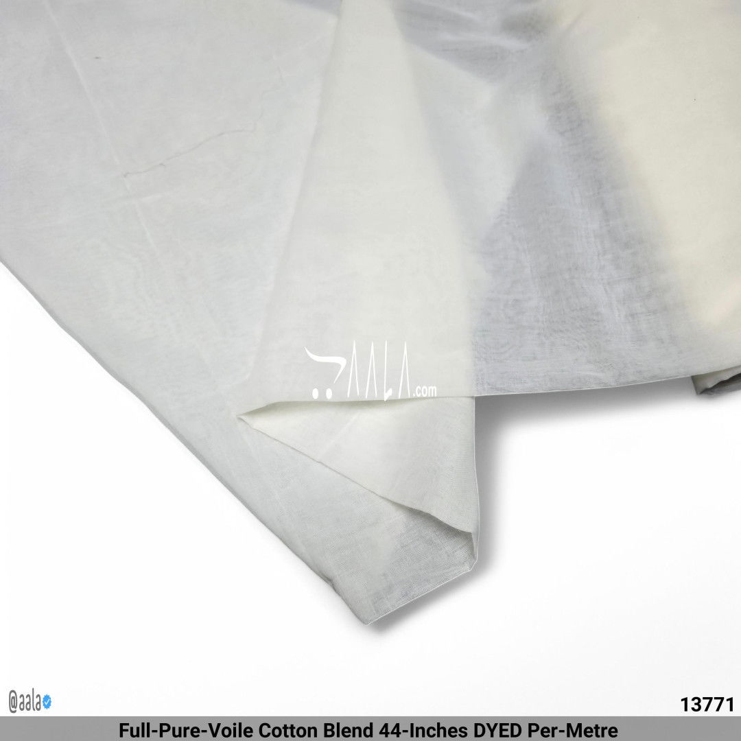 Full-Pure-Voile Cotton Blend 44-Inches DYED Per-Metre #13771