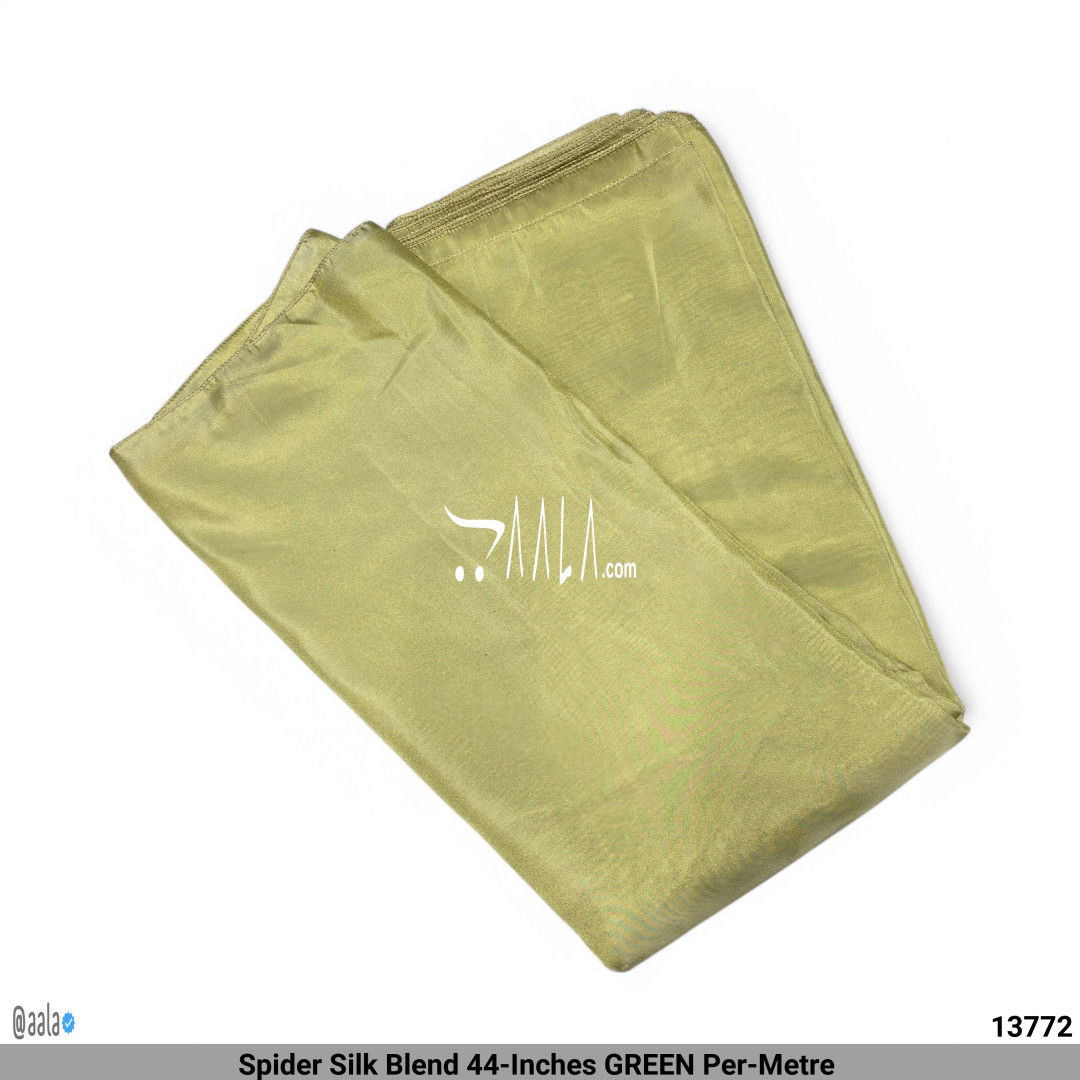 Spider Silk Blend 44-Inches GREEN Per-Metre ##13772