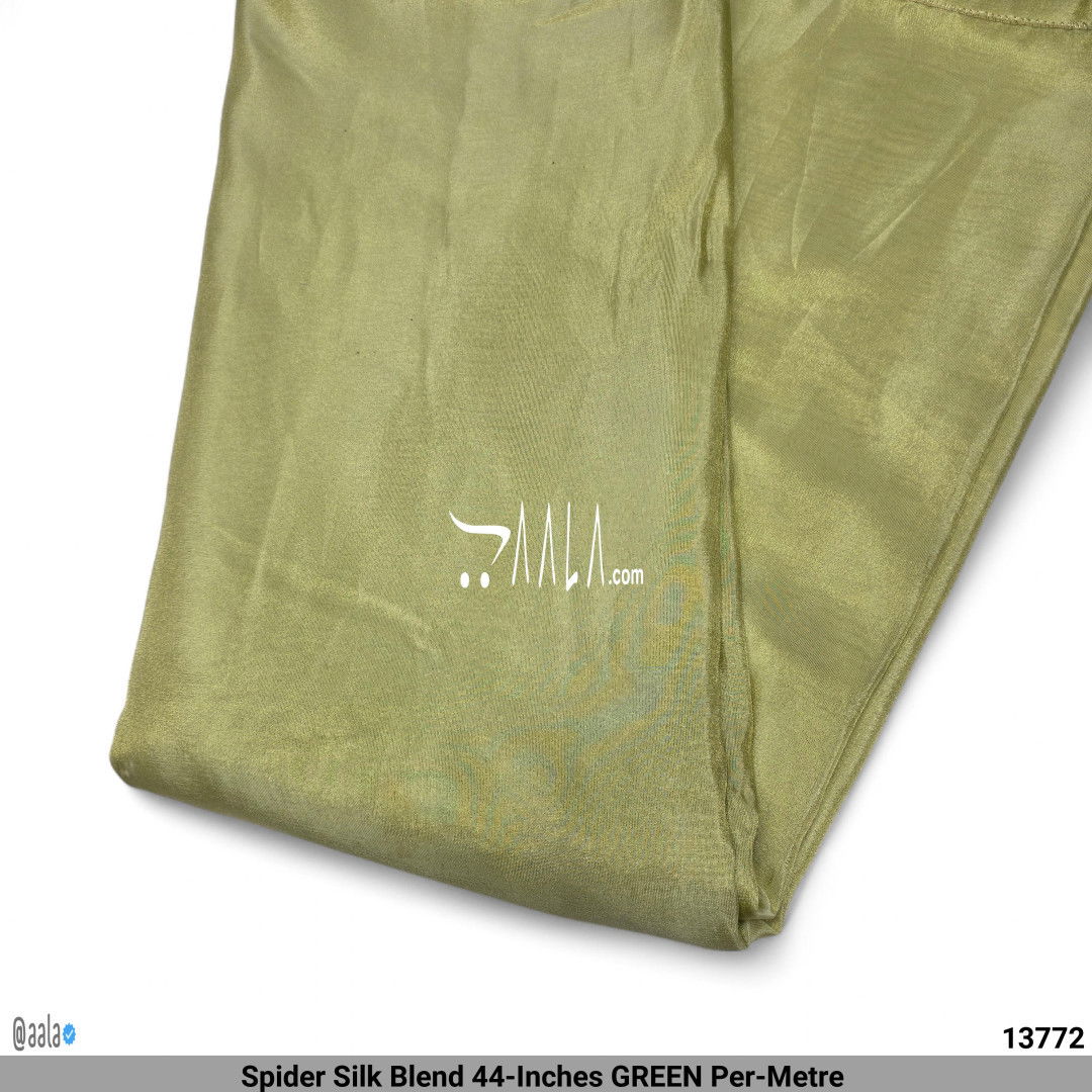 Spider Silk Blend 44-Inches GREEN Per-Metre ##13772
