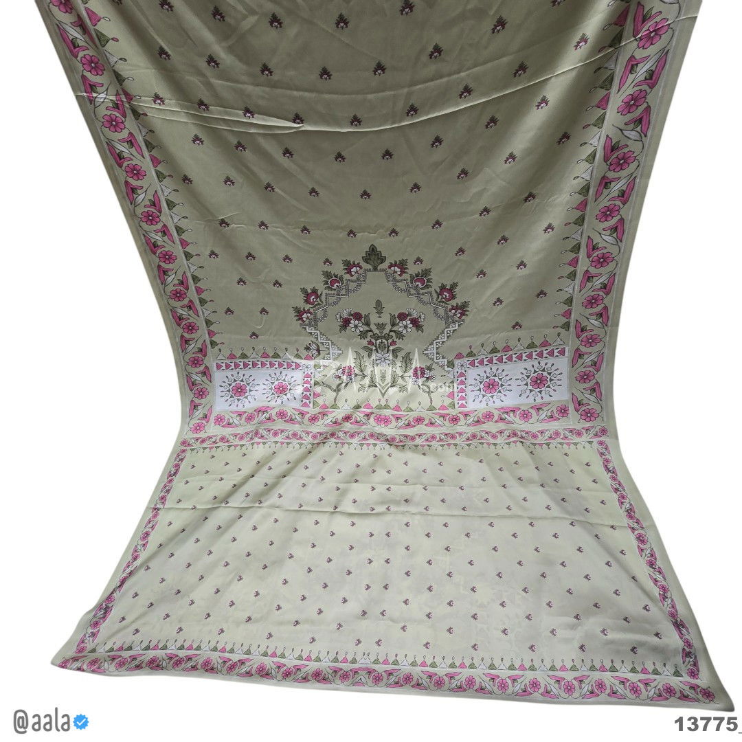Printed Silk Blend 44-Inches PRINTED Per-Pc #13775