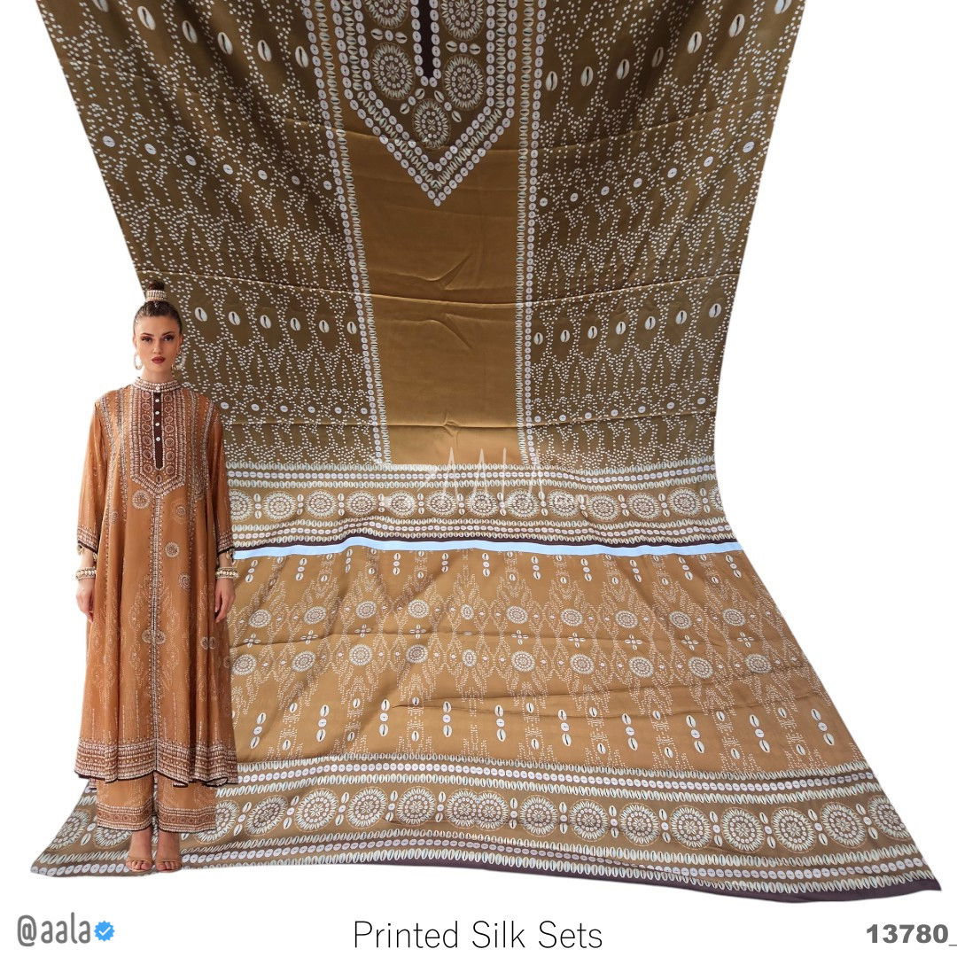 Printed Silk Blend 44-Inches PRINTED Per-Pc #13780