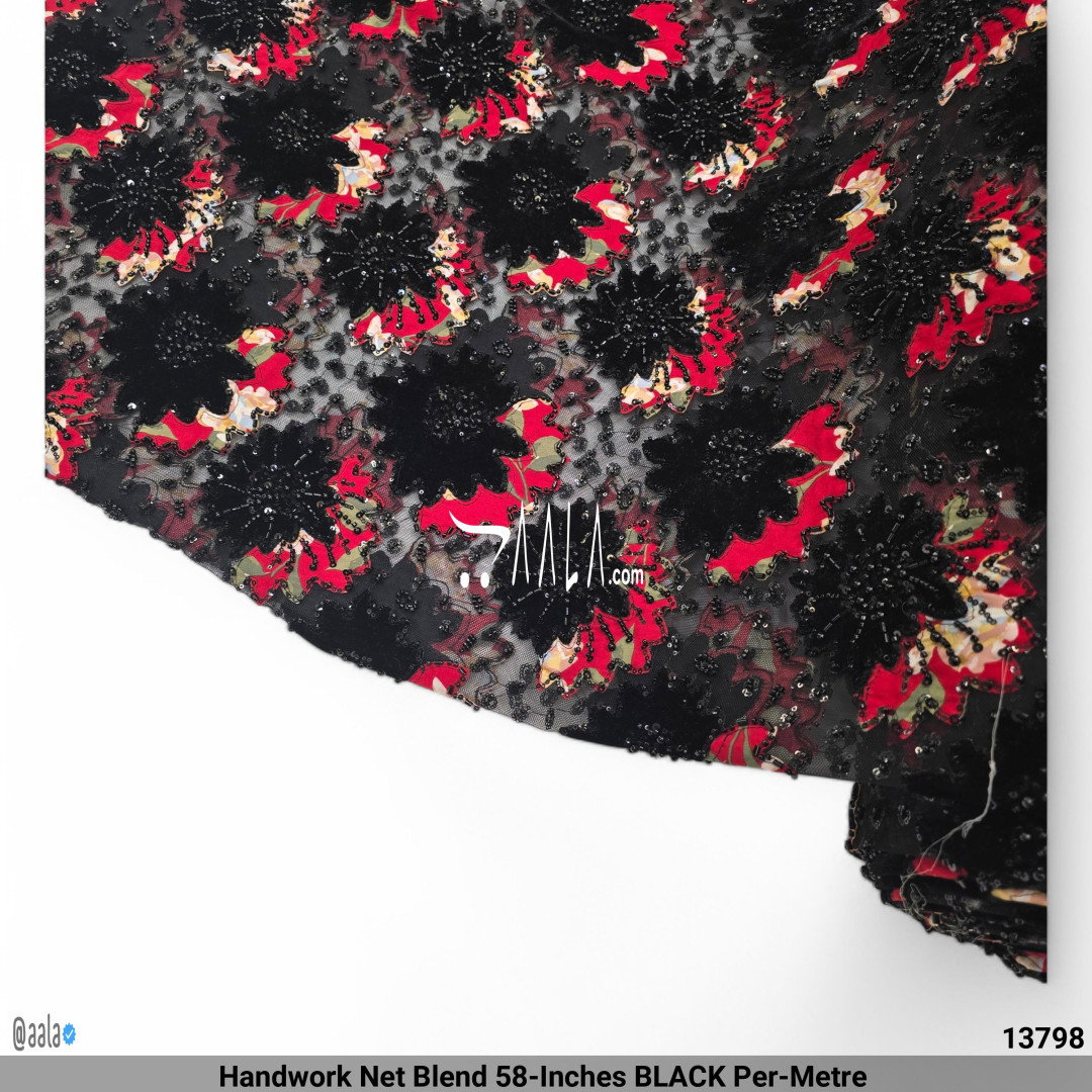 Handwork Net Blend 58-Inches BLACK Per-Metre 
