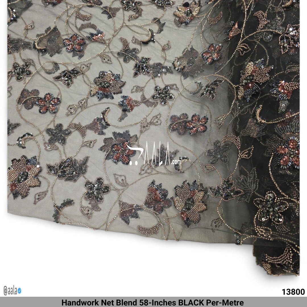 Handwork Net Blend 58-Inches BLACK Per-Metre #13800