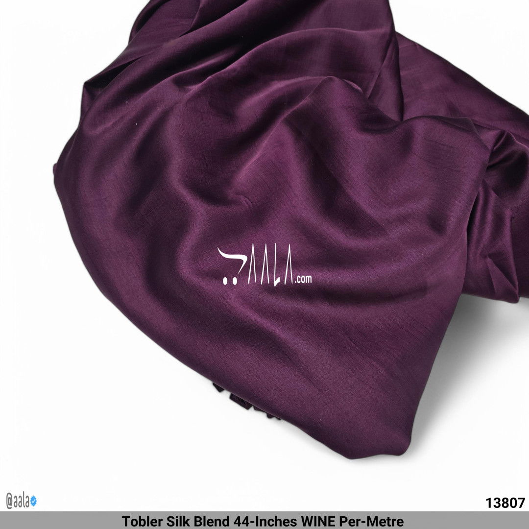 Tobler Silk Blend 44-Inches WINE Per-Metre #13807