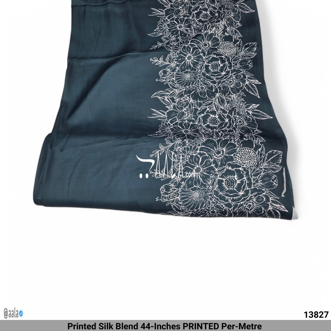 Printed Silk Blend 44-Inches PRINTED Per-Metre #13827