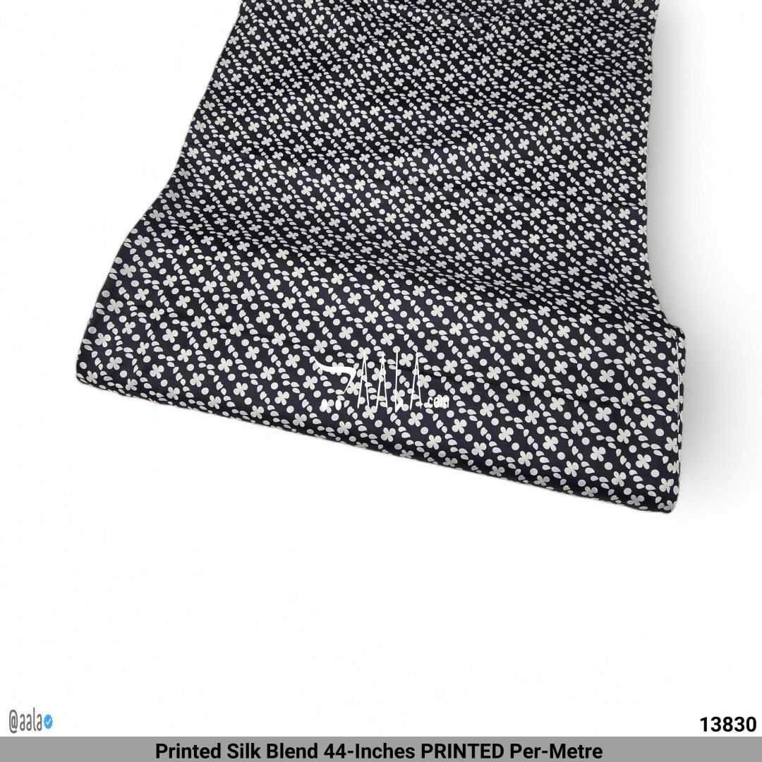 Printed Silk Blend 44-Inches PRINTED Per-Metre #13830