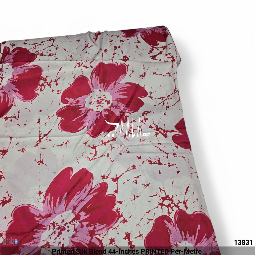 Printed Silk Blend 44-Inches PRINTED Per-Metre #13831
